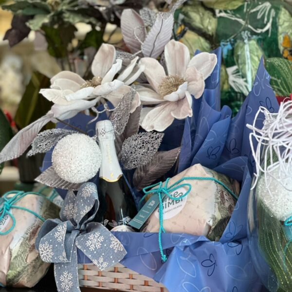 Baú Natalino com Panetone e Espumante